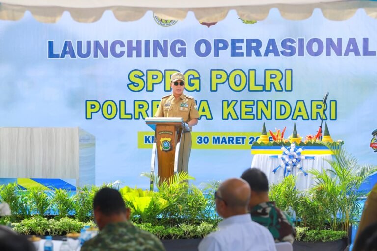 Gubernur Sultra Resmikan SPPG Polresta Kendari Dukung Gizi Pelajar