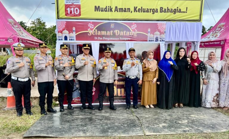 Kapolda Sultra Tinjau Pos Pengamanan Operasi Ketupat Anoa di Konawe