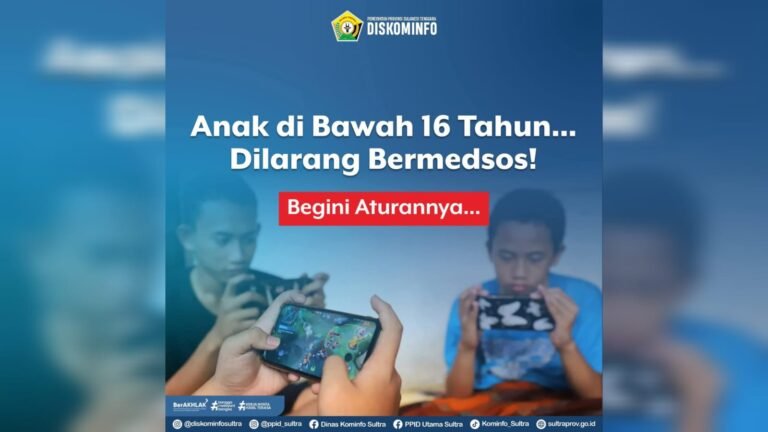 PP Tuntas Berlaku, Batas Usia Medsos Anak Minimal 16 Tahun