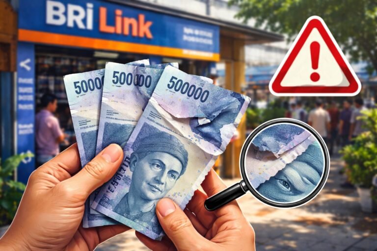 Viral Dugaan Uang Palsu di BRI Link Mawasangka Buton Tengah