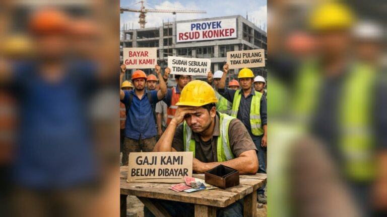 Tujuh Wali-Wali Diduga Belum Bayar Upah Pekerja RSUD Konkep, Ratusan Buruh Mengeluh