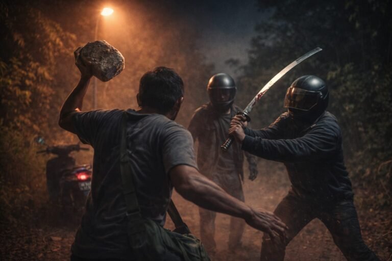 Pria di Kendari Dibegal Dua OTK Pakai Samurai, Korban Selamat Usai Melawan