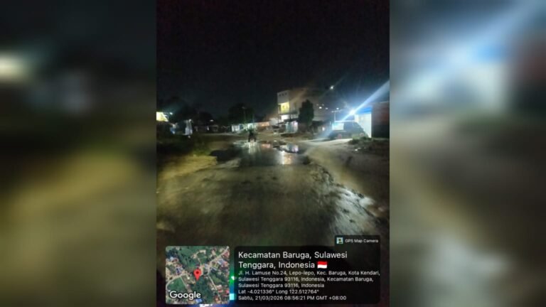 Jalan H Lamuse Kendari Sering Tergenang, Warga Minta Penanganan Cepat