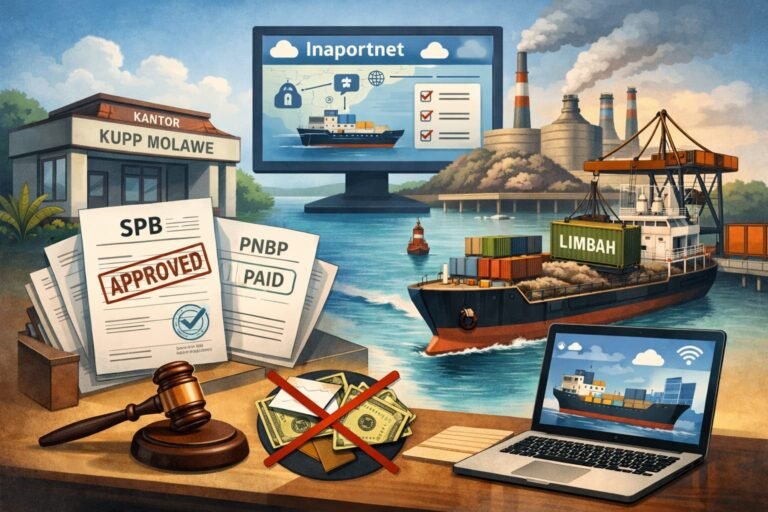 Soal Pengeluaran Limbah di Morosi, KUPP Molawe Tegaskan Penerbitan SPB Via Online Inaportnet