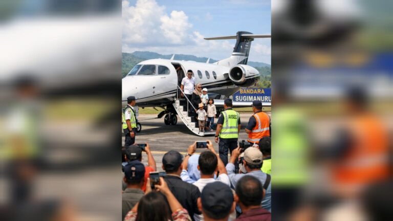 Jet Pribadi Mendarat di Sugimanuru, Mudik Pengusaha Muna Viral