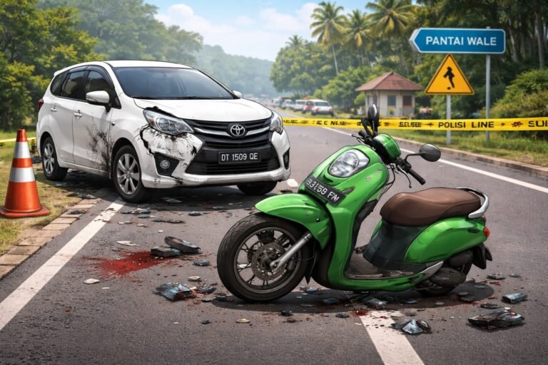 Kecelakaan Maut di Sawa Konawe Utara, Pengendara Scoopy Tewas