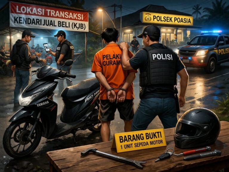 Polisi Tangkap Pelaku Curanmor di Kendari, Terlibat 6 TKP