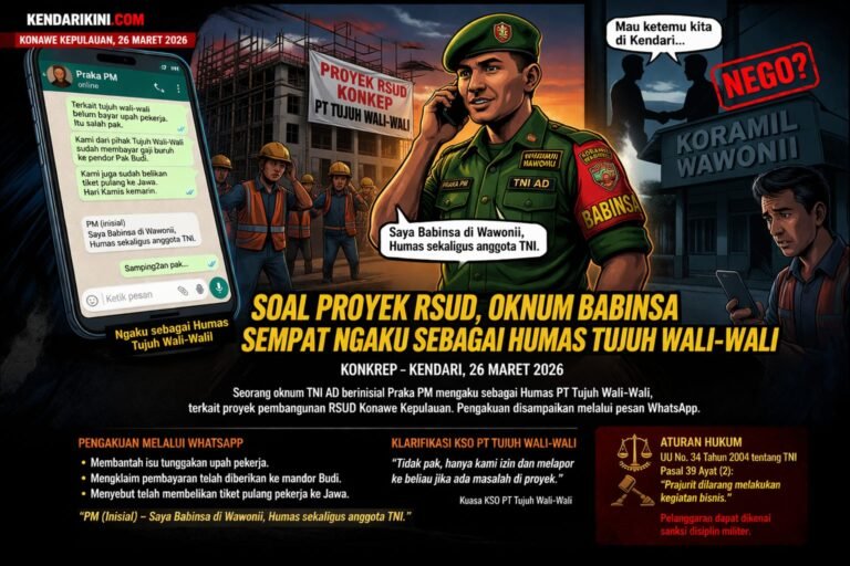 Soal Proyek RSUD, Oknum Babinsa di Konkep Sempat Ngaku sebagai Humas Tujuh Wali-Wali