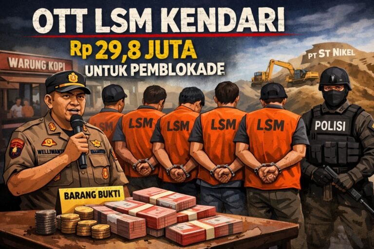Polresta Kendari Tetapkan 11 Tersangka Kasus Dugaan Pemerasan yang Berawal dari Blokade Jalur Hauling PT ST Nickel