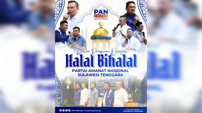 Halal Bihalal PAN Sultra Perkuat Silaturahmi Elite Politik