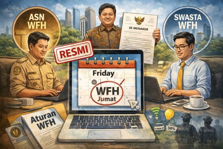 Resmi! ASN WFH Setiap Jumat, Swasta Segera Diatur Lewat SE Menaker