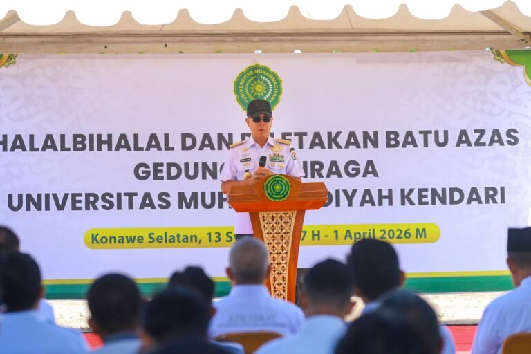 Gubernur Sultra Groundbreaking GOR UM Kendari, Dorong SDM Unggul