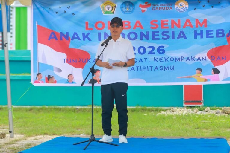 Gubernur Sultra Buka Lomba Senam Anak Indonesia Hebat 2026
