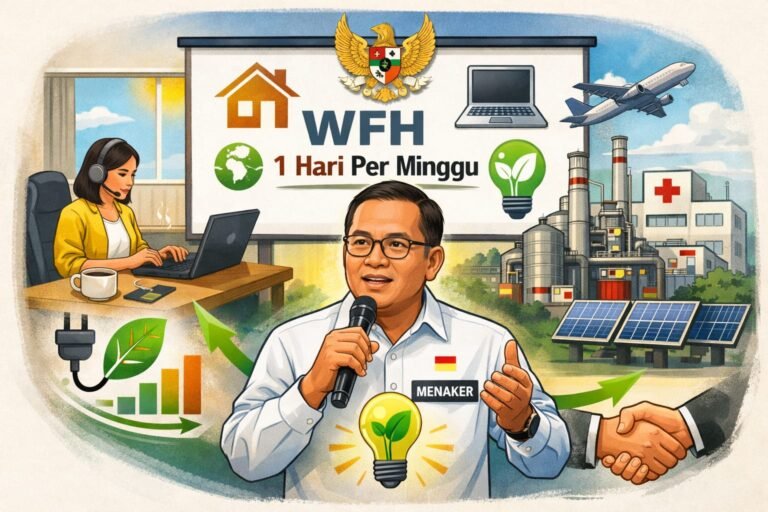 Menaker Imbau WFH Sepekan Sekali, Dorong Hemat Energi Nasional