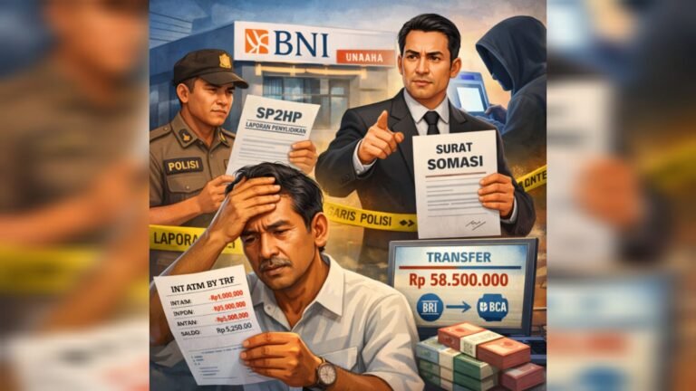 Dana Nasabah BNI Unaaha Raib Rp58 Juta, Polisi Turun Tangan