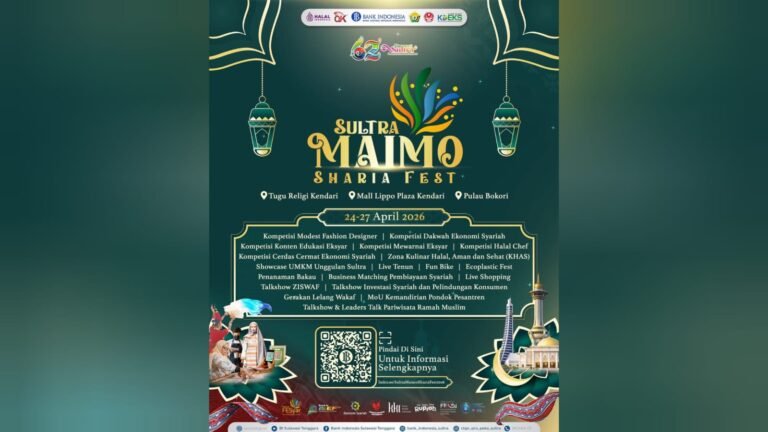 Sultra Maimo Sharia Fest 2026 Digelar, Dorong Ekonomi Syariah