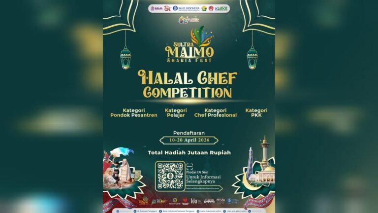 Sultra Maimo Sharia Fest 2026 Gelar Lomba Chef Halal
