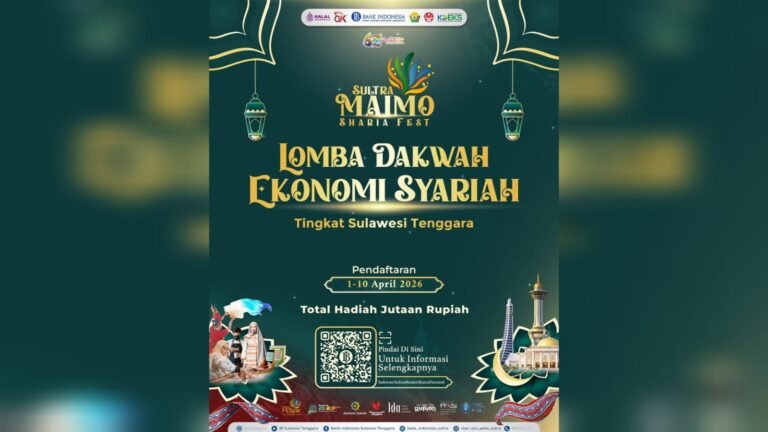 Lomba Dakwah Ekonomi Syariah Sultra 2026 Dibuka, Hadiah Jutaan