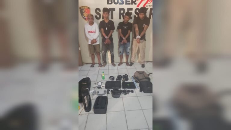 Polresta Kendari Ungkap Pelaku Pencurian Rumah di 10 TKP