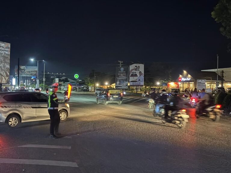 Patroli Malam Minggu Polda Sultra Jaga Kendari Kondusif