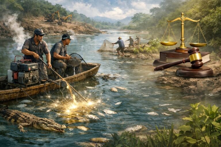 LBH HAMI Sultra Desak APH Tindak Pelaku Setrum Ikan di Sungai Konaweeha