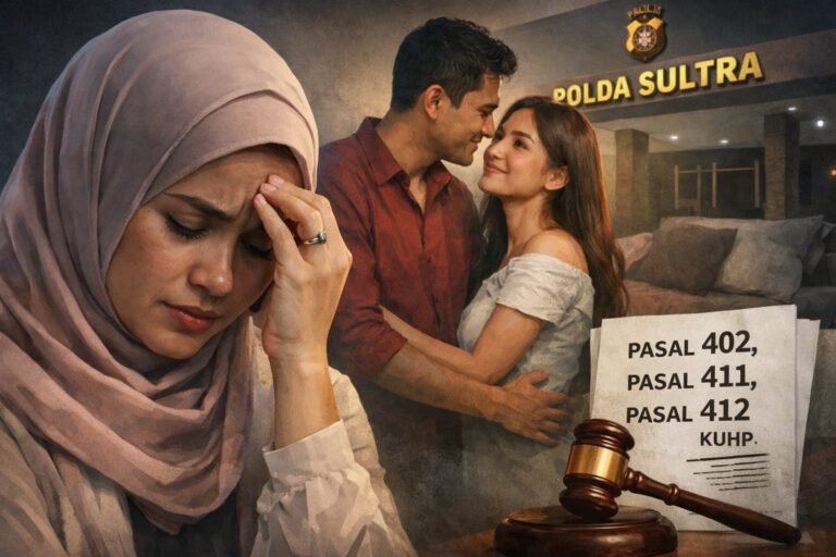 Istri Laporkan Mantan Ketua Pospera Sultra atas Dugaan Perzinahan