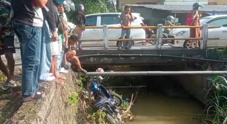 Motor Terjun ke Sungai di Kendari, Pengendara Luka Parah