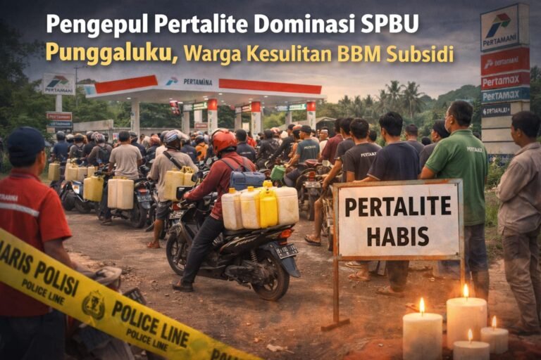 Pengepul Pertalite Dominasi SPBU Punggaluku, Warga Kesulitan dapat BBM Subsidi