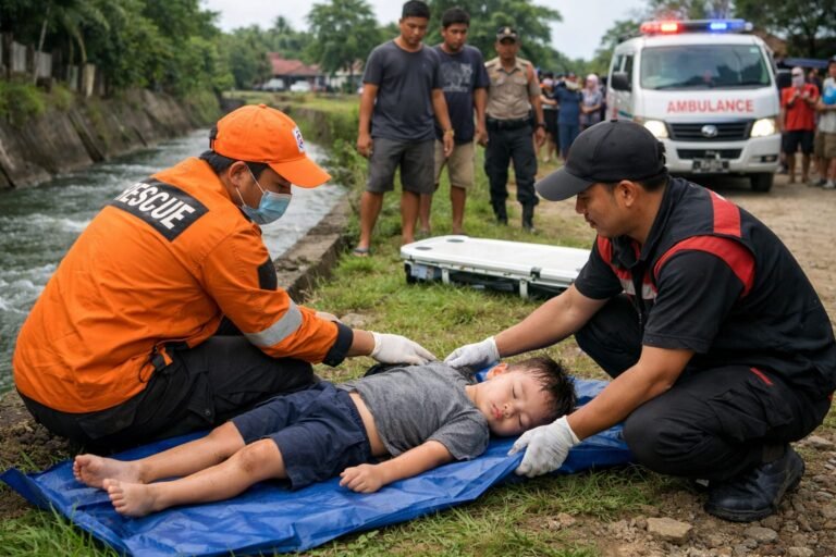 Balita 3 Tahun Hanyut di Irigasi Unaaha, Ditemukan Meninggal