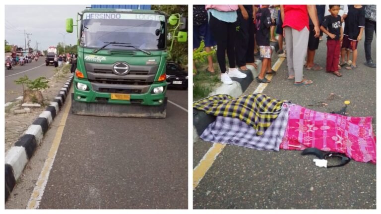 Kecelakaan di Wawotobi Konawe, Pengendara Scoopy Tewas Terlindas Truk