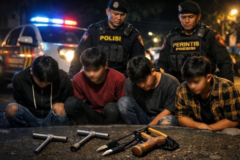 Empat Remaja Diamankan Polisi di Kendari, Diduga Rencanakan Aksi Kekerasan
