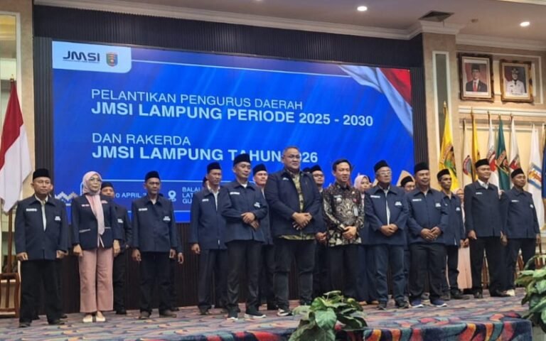 JMSI Lampung Dilantik, Dorong Transformasi Digital dan Media Inovatif