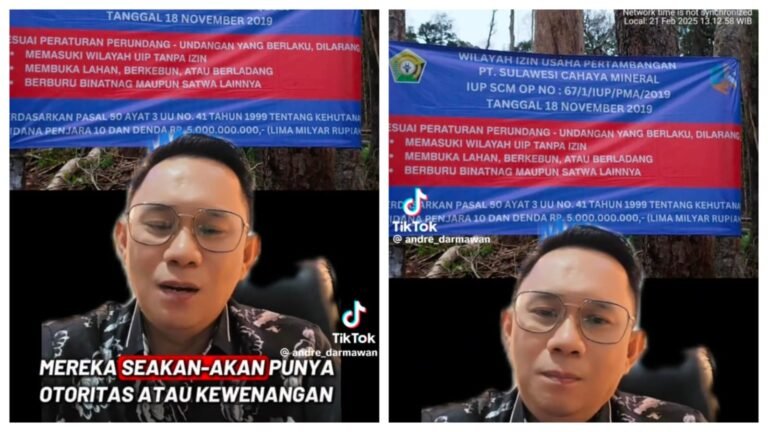 Andre Darmawan Kritik Larangan Aktivitas Warga di IUP PT SCM