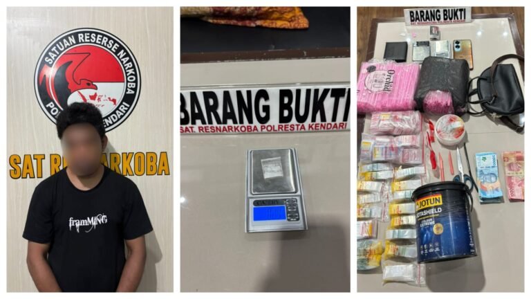 Polisi Ungkap Kasus Sabu di Wawonii Barat, Pelaku Ditangkap