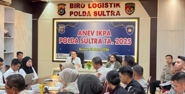 Polda Sultra Evaluasi IKPA 2025, Perkuat Kinerja Anggaran