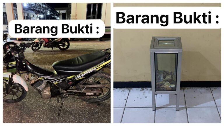 Sempat Dimassa Warga, Pelaku Curi Kotak Amal Ternyata Beraksi Curanmor di 16 TKP Kendari