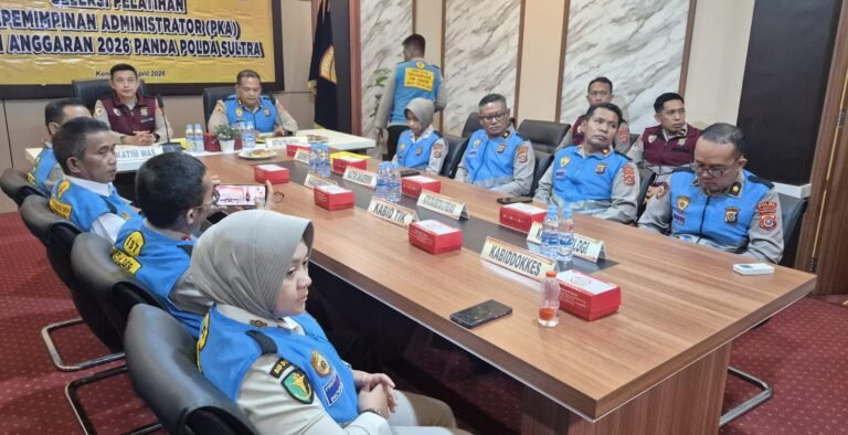 Polda Sultra Gelar Sumpah dan Pakta Integritas Seleksi PKA 2026