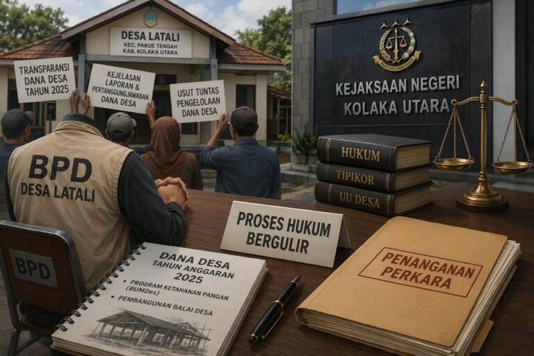 Dana Desa Latali Diselidiki, BPD Pilih Bungkam