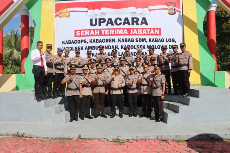 Kapolres Buton Pimpin Sertijab PJU, Ini Daftar Mutasi