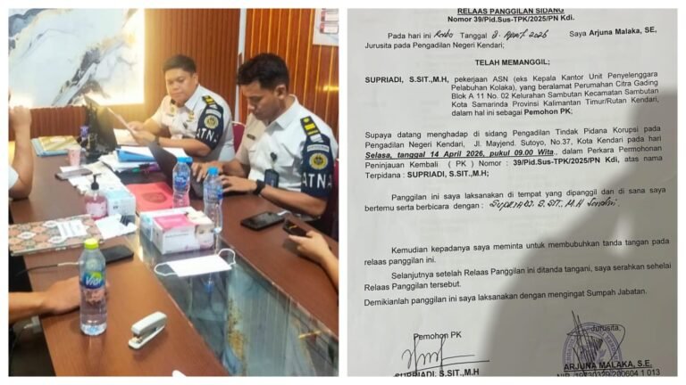 Petugas Kawal Napi Korupsi Eks Syahbandar Kolaka Hanya Diberi Sanksi Teguran Tertulis dan Pembinaan di Kanwil