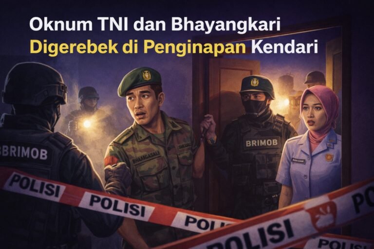 Oknum TNI dan Bhayangkari Digerebek di Penginapan Kendari