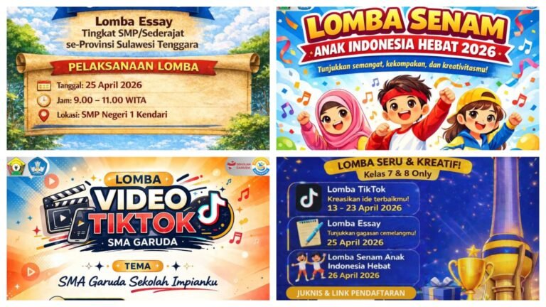 HUT Sultra 62 Meriah, Pemprov Buka Empat Lomba Kreatif Pelajar