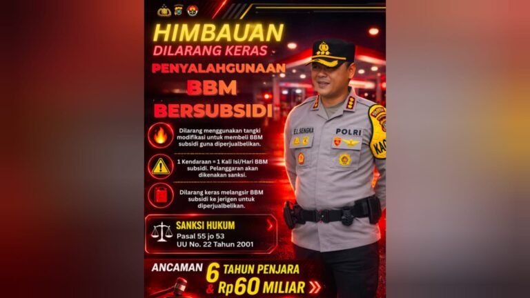 Kapolresta Kendari Larang Penyalahgunaan BBM Subsidi, Pelanggar Terancam Penjara