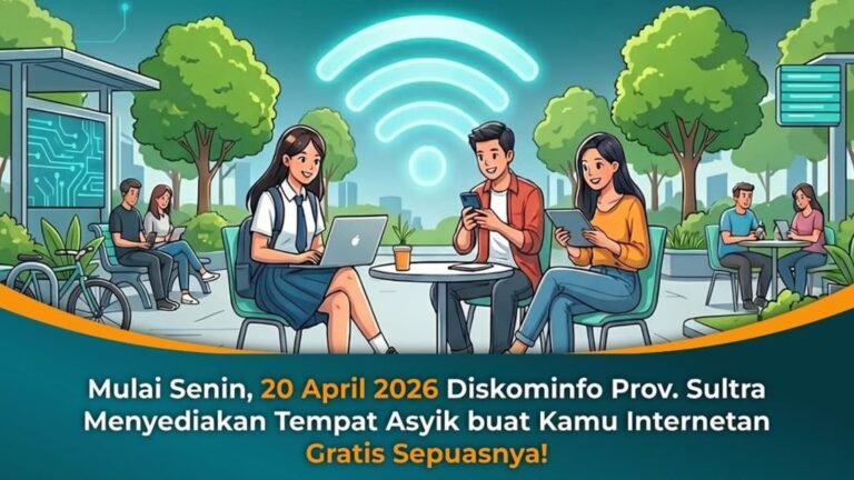 Kominfo Sultra Buka Wifi Gratis untuk Mahasiswa dan Jurnalis
