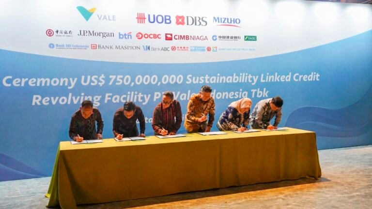 PT Vale Raih Pinjaman ESG US$750 Juta, Dorong Transisi Energi
