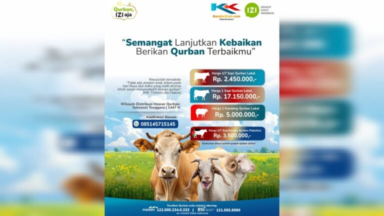 Yuk Ikuti Program Qurban IZI Sultra Tawarkan Paket Terjangkau