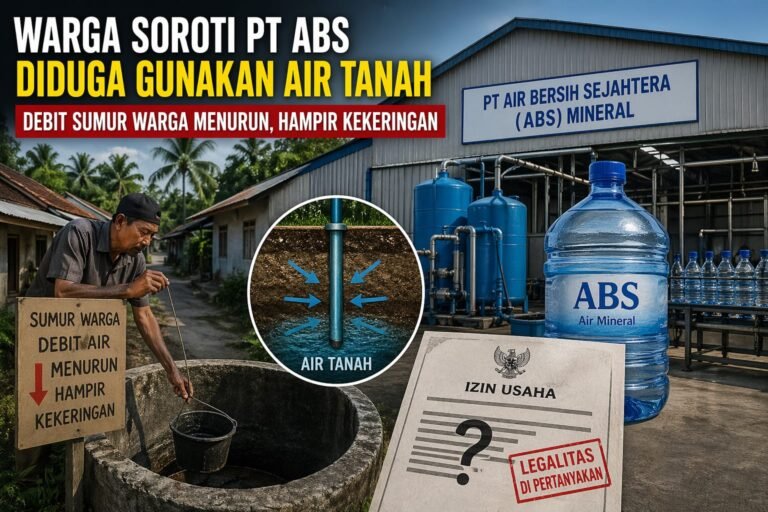 Warga Soroti ABS Diduga Gunakan Air Tanah di Morome