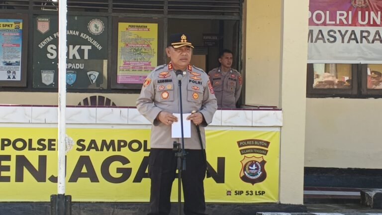 Touring Kamtibmas, Kapolres Buton Tekankan Patroli dan Pelayanan Humanis