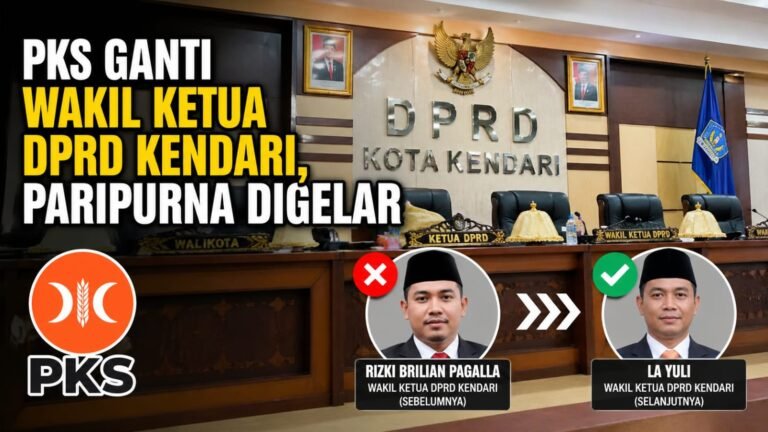 PKS Ganti Wakil Ketua DPRD Kendari, Paripurna Digelar