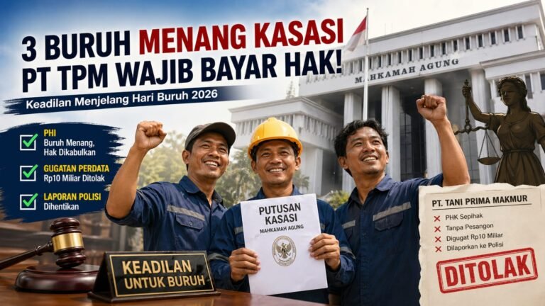 Kasasi MA Kabulkan Gugatan Buruh, PT TPM Wajib Bayar Hak